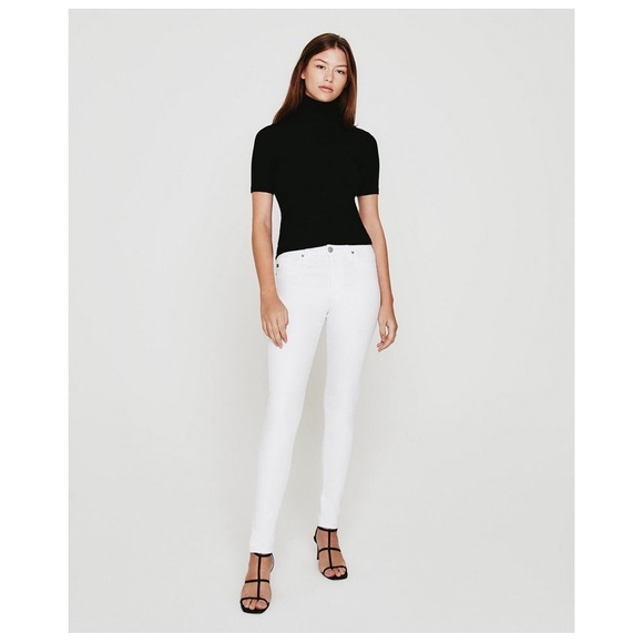 AG Farrah High Rise Skinny White Jeans - Picture 2 of 5